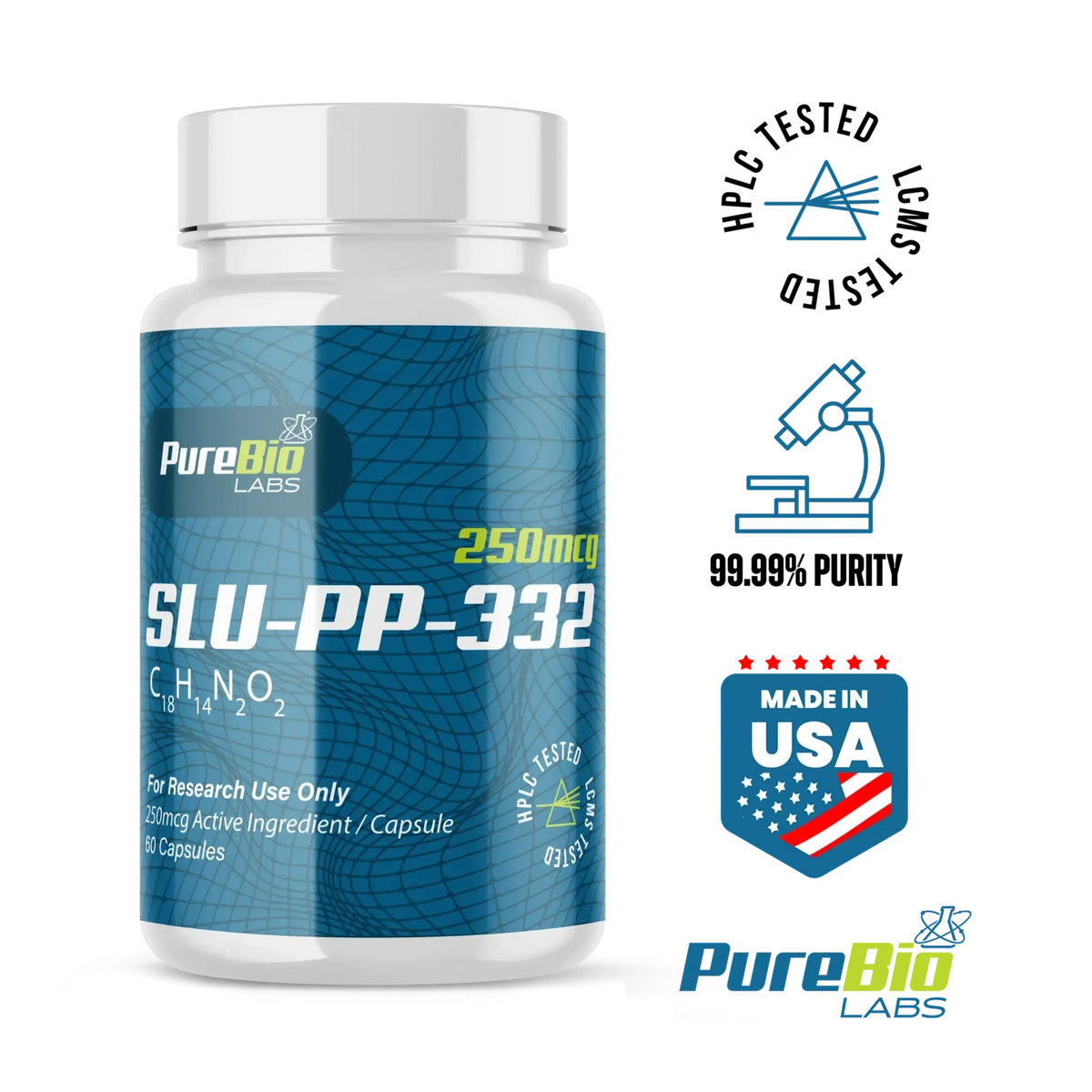 SLU-PP-332 capsules for metabolic function and energy regulation research