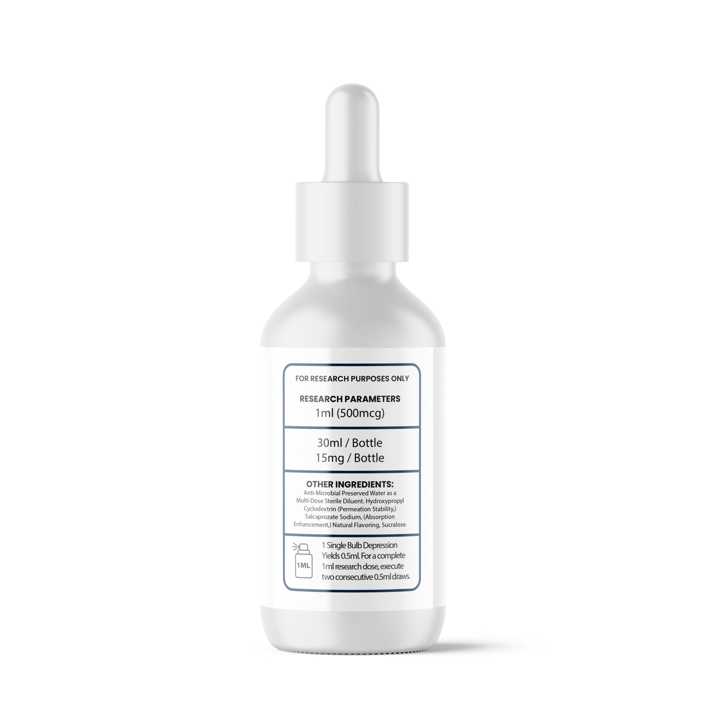 Selank / Semax Liquid Substrate bottle right view