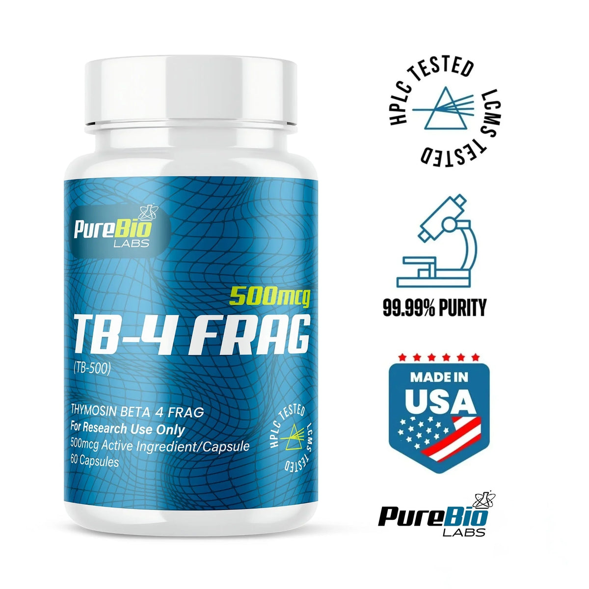 TB-4 Frag Capsules synthetic peptide for tissue regeneration and cellular repair research