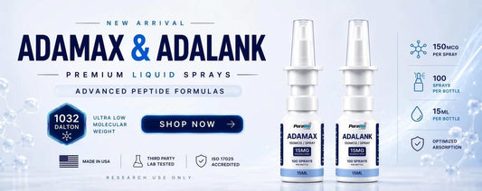 Adamax vs Adalank research sprays comparison banner for laboratory use