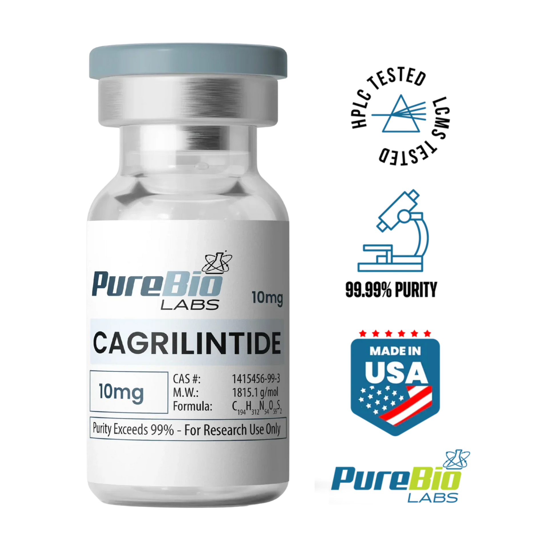 Cagrilintide Vial (10mg) | High-Purity Peptide | Pure Bio Labs Cagrilintide Vial (10mg) | High-Purity Peptide | Pure Bio Labs