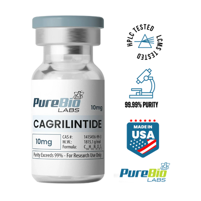 Cagrilintide Vial (10mg) | High-Purity Peptide | Pure Bio Labs Cagrilintide Vial (10mg) | High-Purity Peptide | Pure Bio Labs