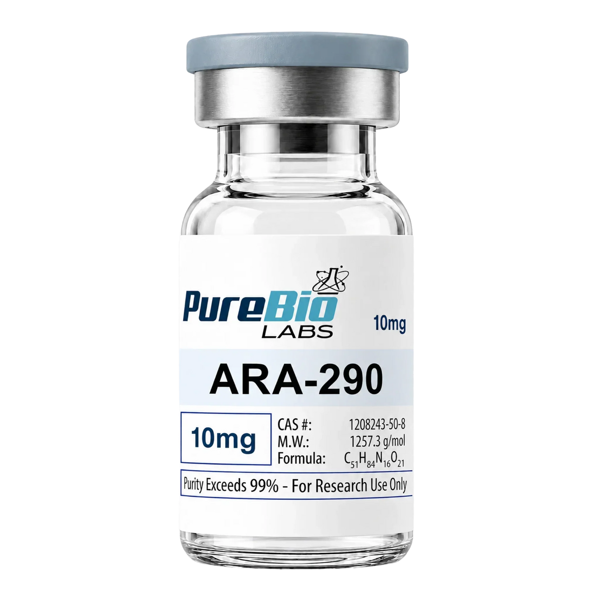 ARA-290 vial 10mg high-purity peptide for research