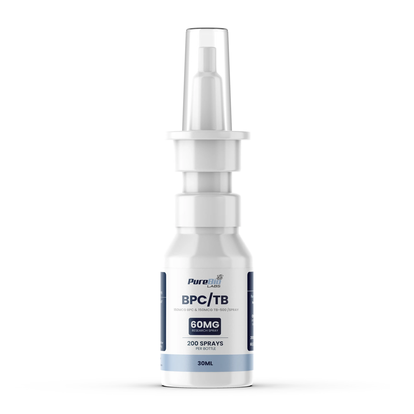 BPC/TB liquid spray bottle with peptide formulation for scientific research and tissue repair studies