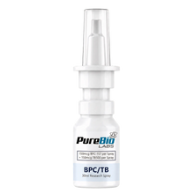 BPC/TB liquid spray bottle with peptide formulation for scientific research and tissue repair studies