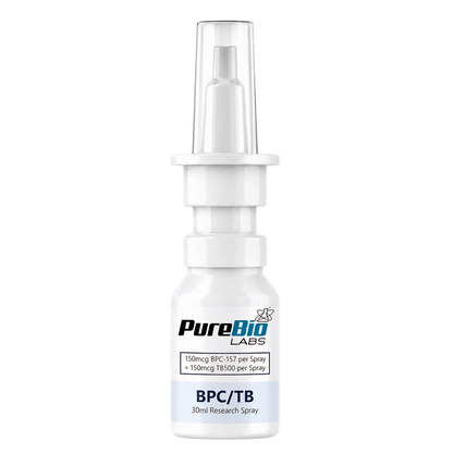 BPC/TB liquid spray bottle with peptide formulation for scientific research and tissue repair studies