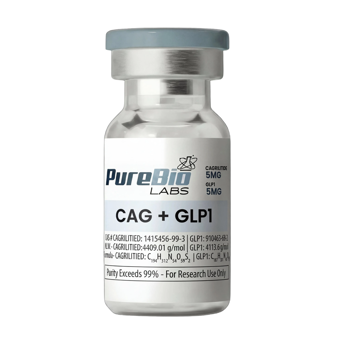 Cag + Sema(GLP-1) Vial (10MG) | Pure Bio Labs Cag + Sema(GLP-1) Vial (10MG) | Pure Bio Labs