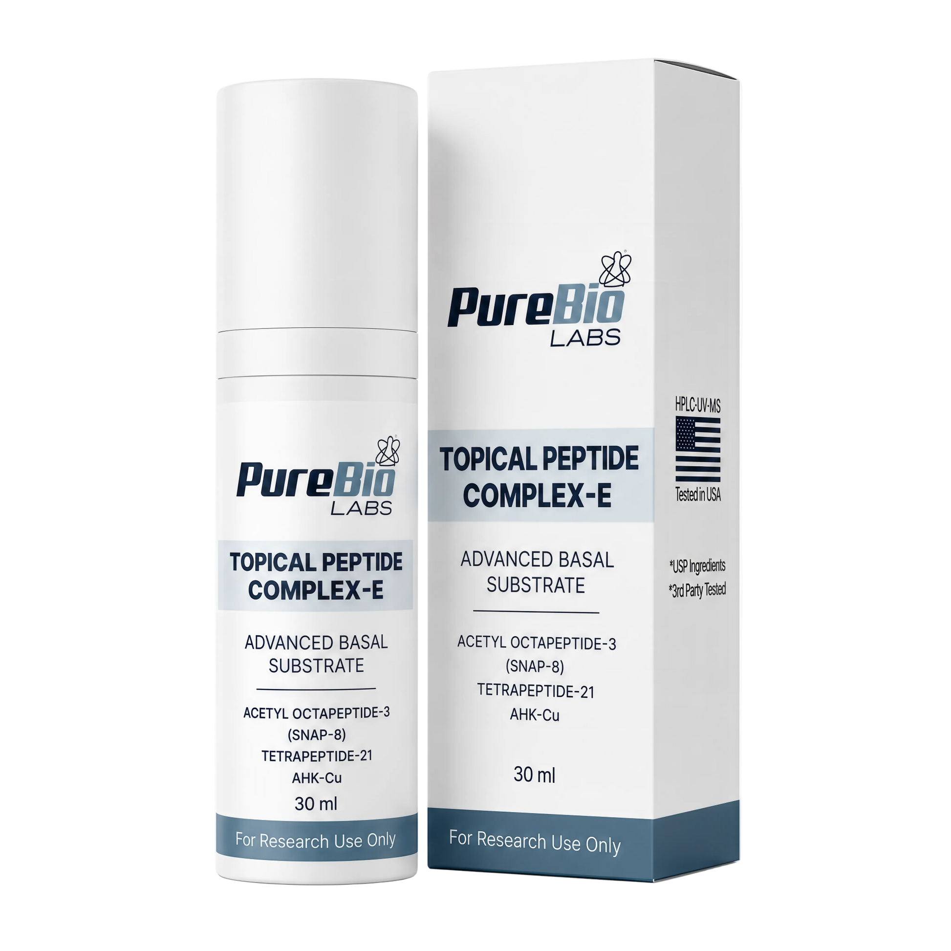 Multi-Peptide Base Format E serum-emulsion by Pure Bio Labs for topical peptide research
