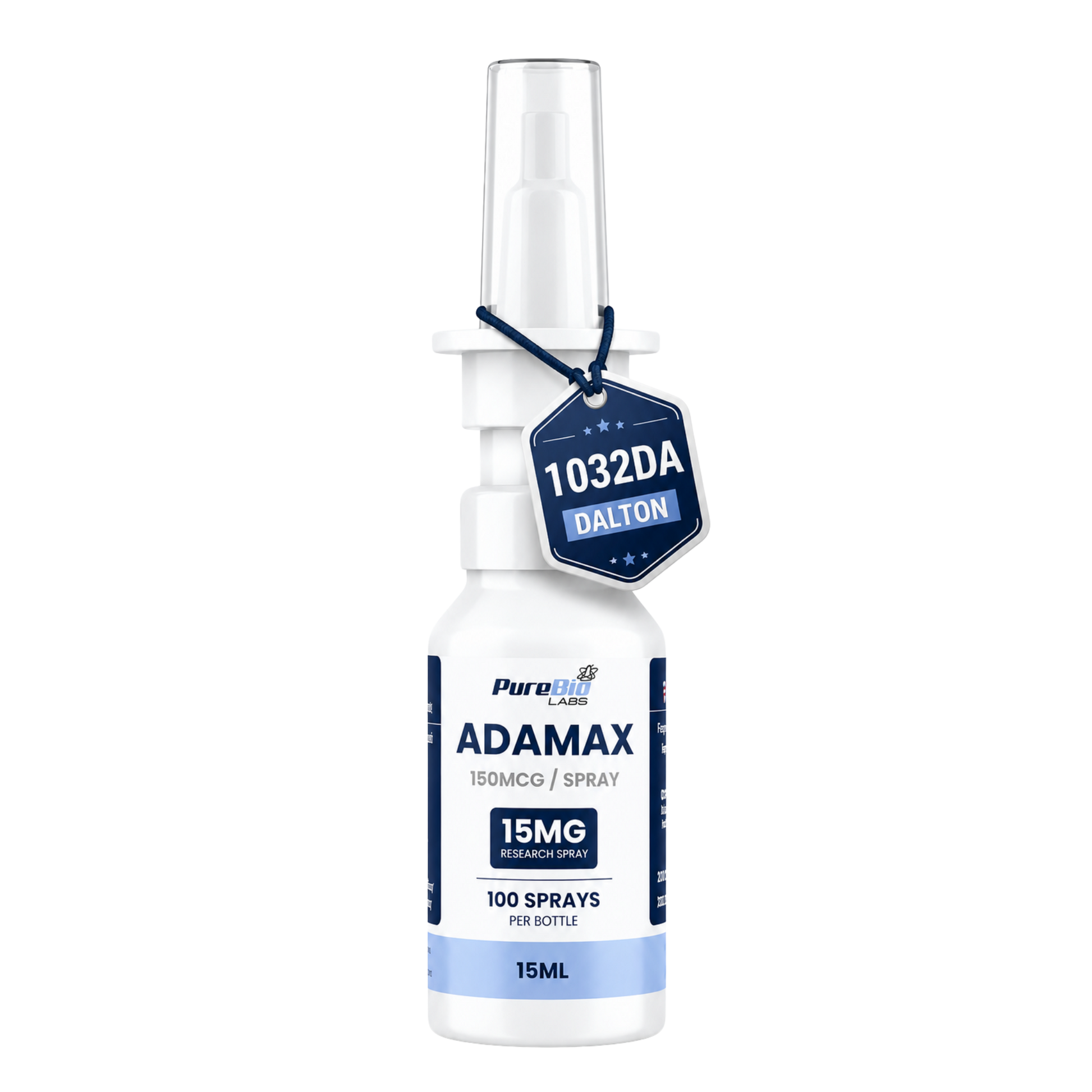 ADALANK Liquid Spray bottle containing neuroprotective synthetic peptide solution for cognitive and stress research