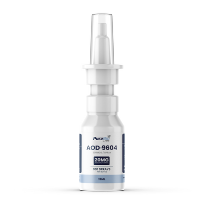 AOD-9604 Liquid Spray 15ml bottle with synthetic peptide for neuroprotection and cognitive research