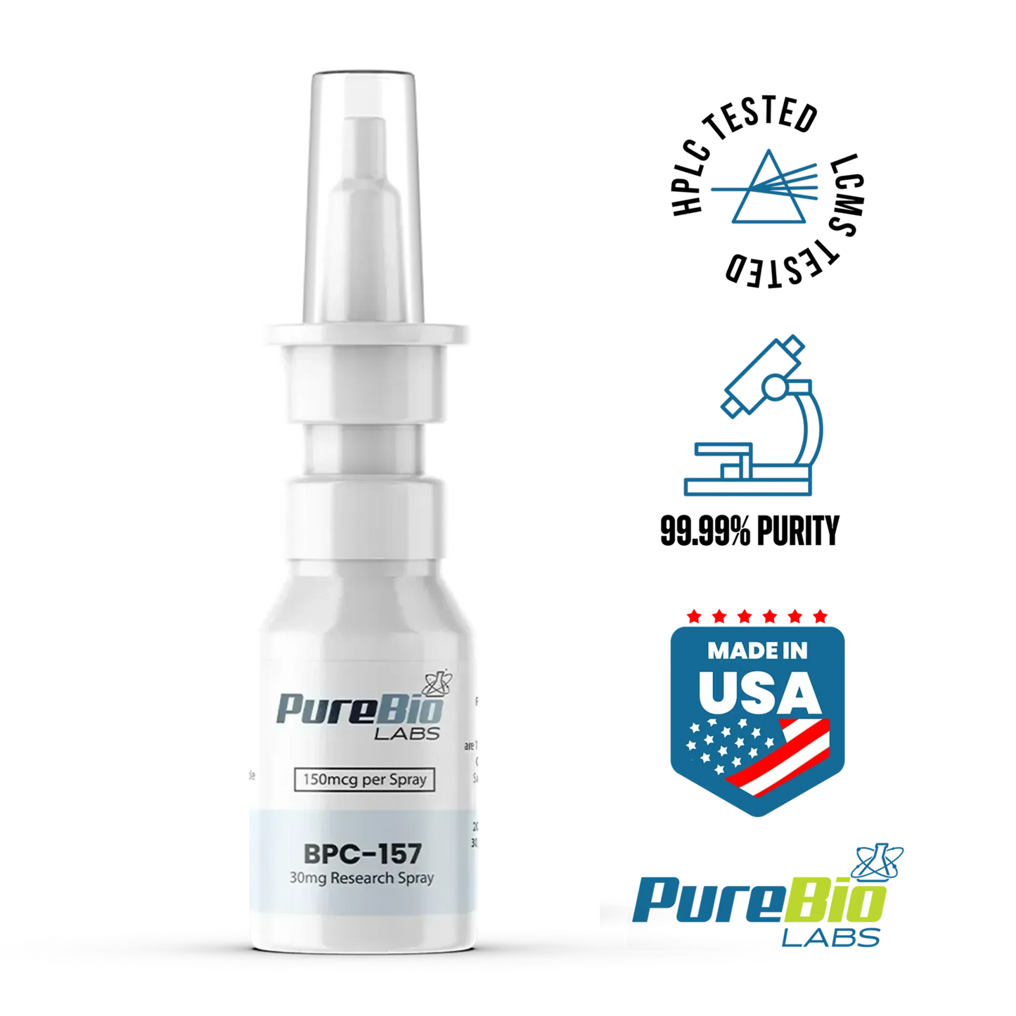 BPC-157 Liquid Spray bottle for tissue regeneration and healing research