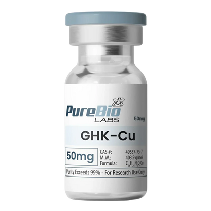 GHK-CU 50mg Vial | Copper Peptide | Pure Bio Labs GHK-CU 50mg Vial | Copper Peptide | Pure Bio Labs