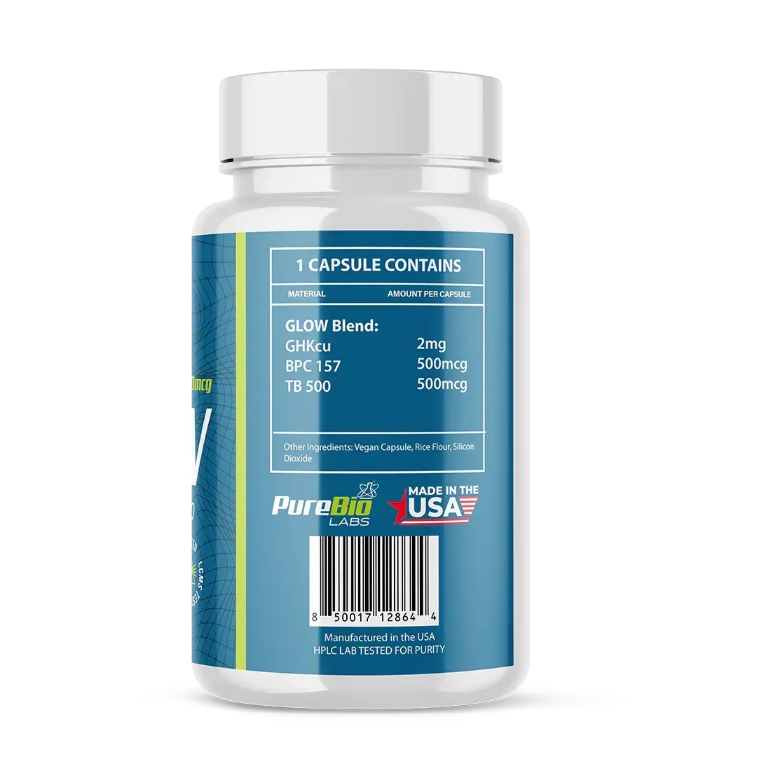 Glow Blend Capsules | BPC-157 TB-500 GHK-Cu | Pure Bio Labs Glow Blend Capsules | BPC-157 TB-500 GHK-Cu | Pure Bio Labs