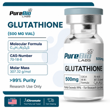 GLUTATHIONE VIAL 500mg high-purity peptide in sterile research vial