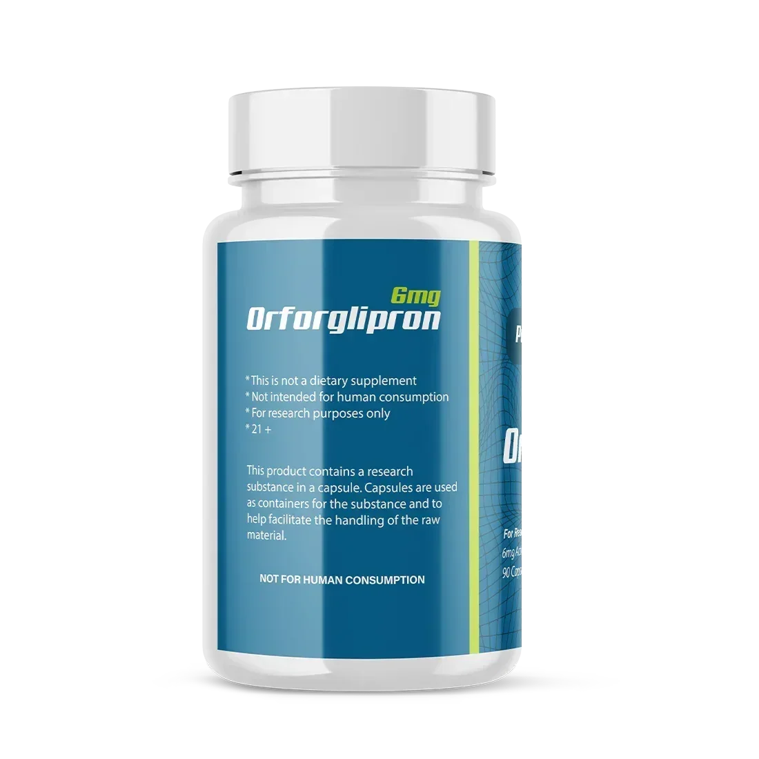 Orforglipron research capsules in sealed blister pack, Pure Bio Labs