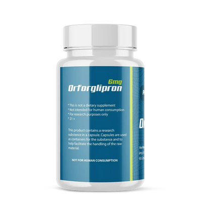 Orforglipron research capsules in sealed blister pack, Pure Bio Labs