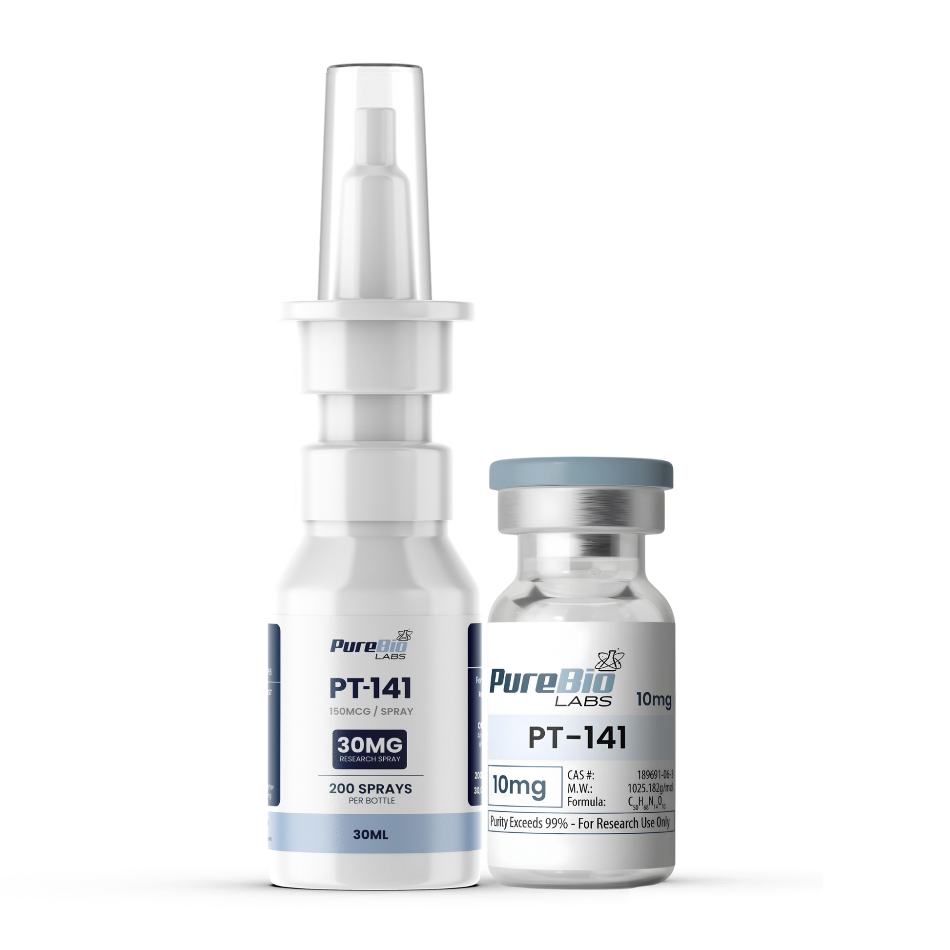 PT-141 spray and 10mg vial research kit for melanocortin receptor studies