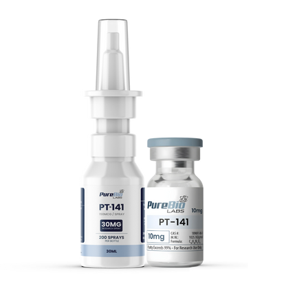 PT-141 spray and 10mg vial research kit for melanocortin receptor studies