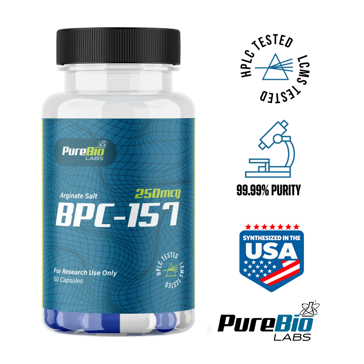 BPC-157 Capsules | 250mcg / 60 Count