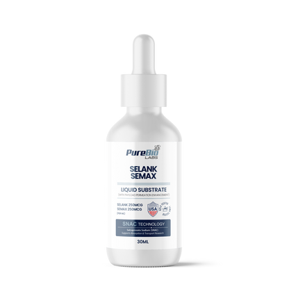 Selank / Semax Liquid Substrate 30ml dropper bottle - Pure Bio Labs, SNAC technology, research use only