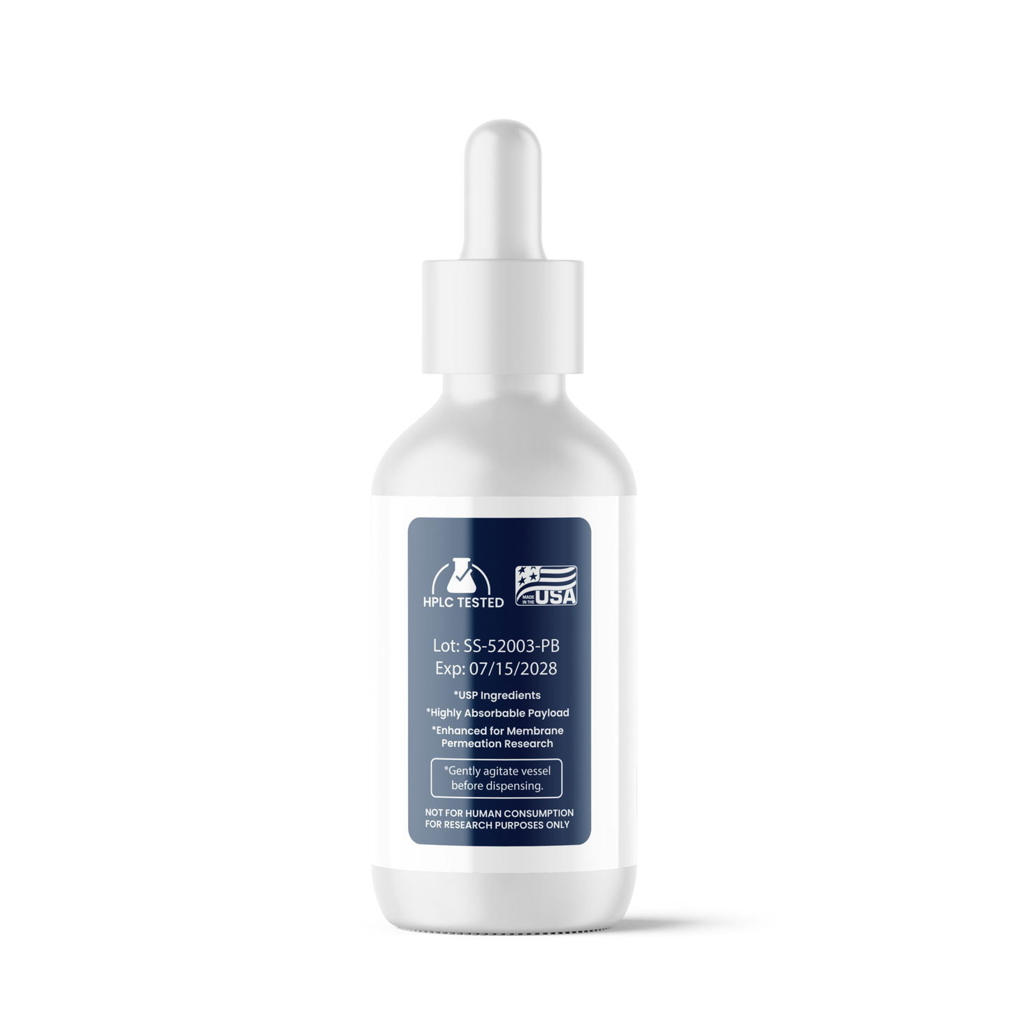 Selank / Semax Liquid Substrate bottle left view