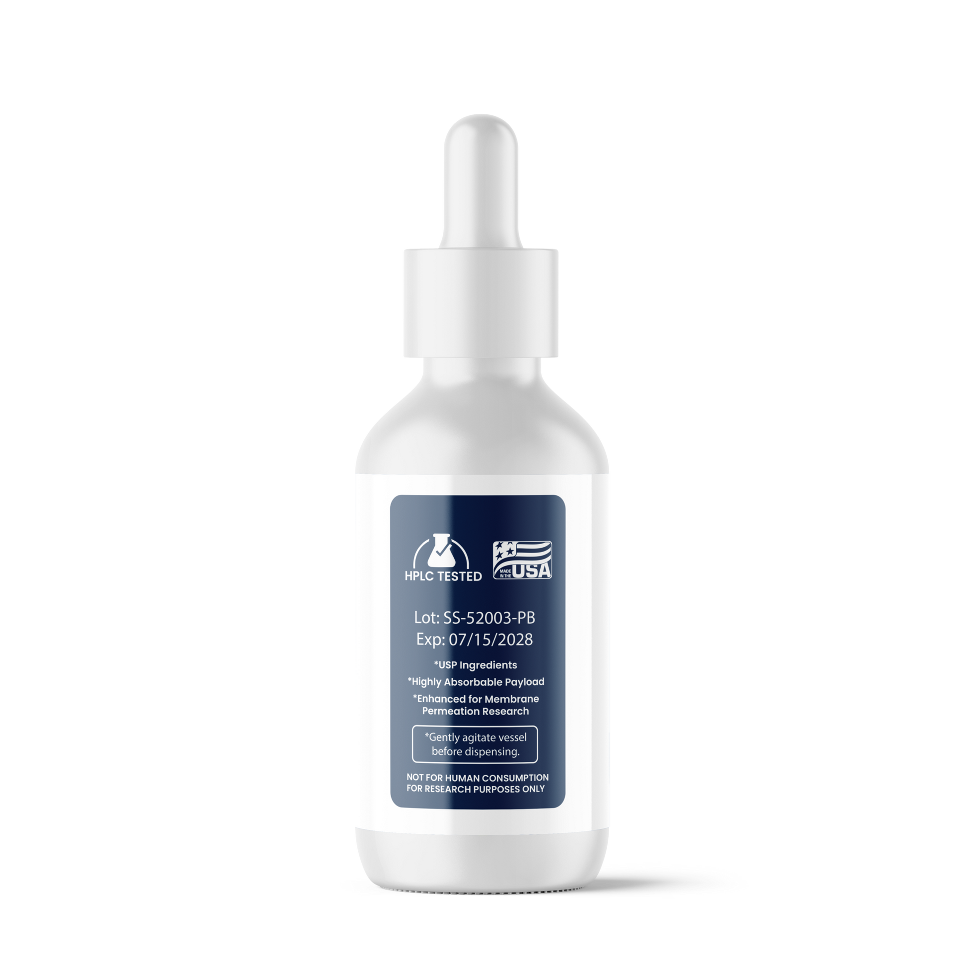 Selank / Semax Liquid Substrate bottle left view