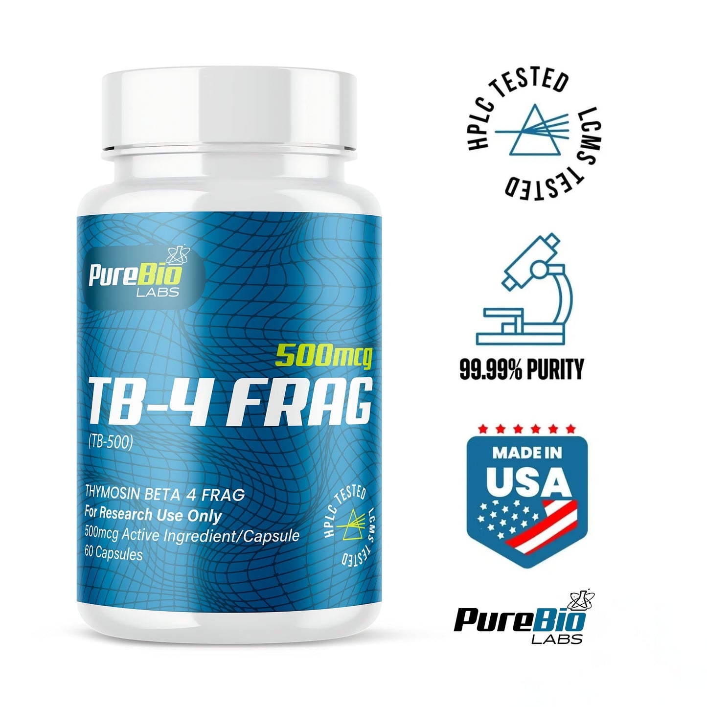 TB-4 Frag Capsules synthetic peptide for tissue regeneration and cellular repair research